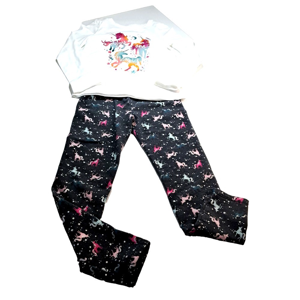 Jumping Beans Unicorn Shirt & Pants Leggings Girls‎ 8 "You Are Magical"